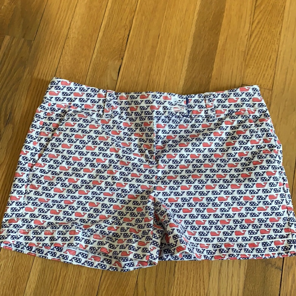 Vineyard Vines, Red White & Blue Whales Shorts